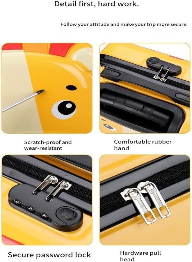 Tiny Treasures حقائب سفر للأطفال من تيني تريجرز، حقيبة سفر صلبة للأطفال الصغار، حقائب سفر بعجلات، مقبض قابل للسحب، طقم حقائب سفر للأولاد والبنات، حقيبة سفر للأطفال الصغار، طقم حقائب سفر للأطفال (أخضر) - Image 5